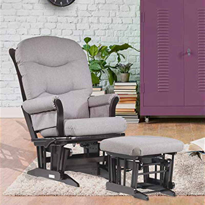 Dutailier sleigh glider and ottoman set best sale